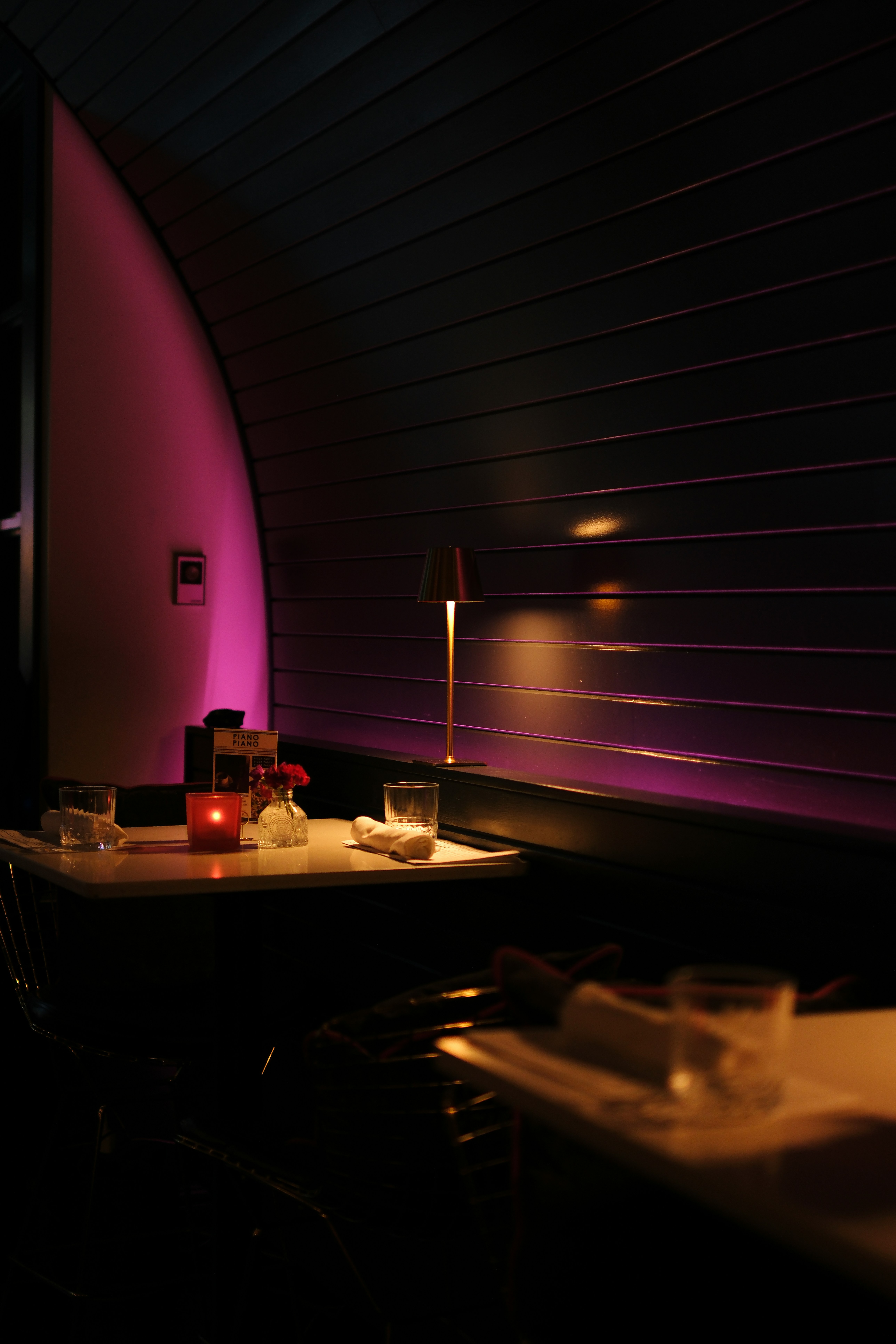 Ambient lighting lounge seating