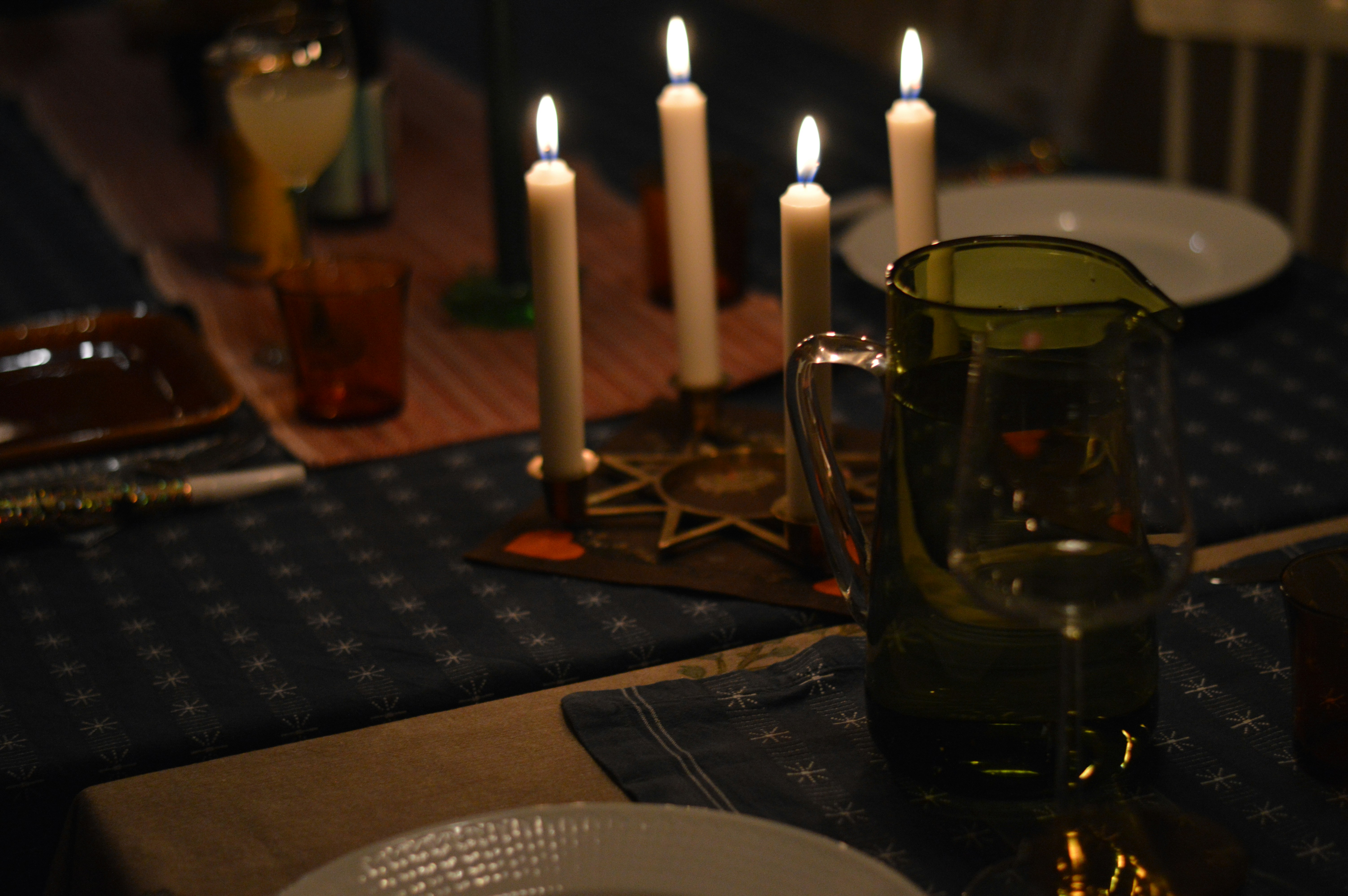 Candles and table decor