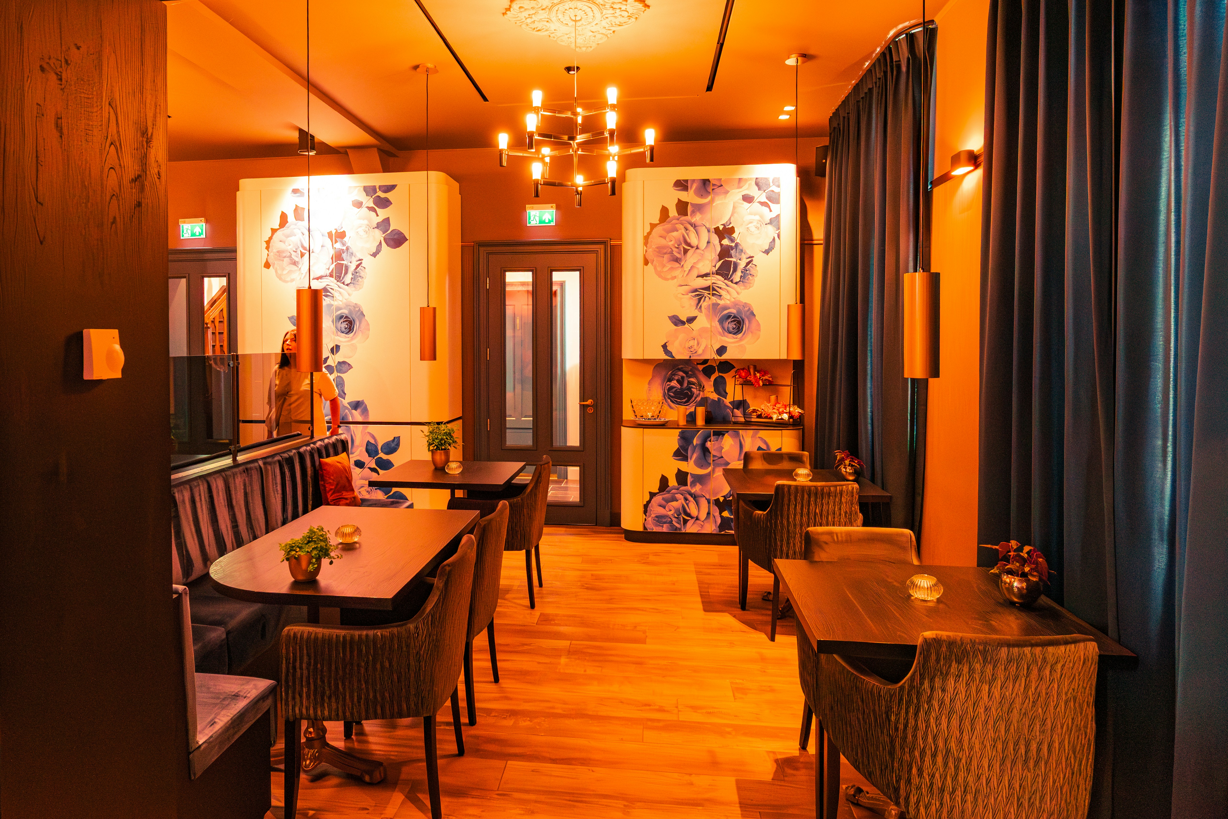 Warm ambience seating